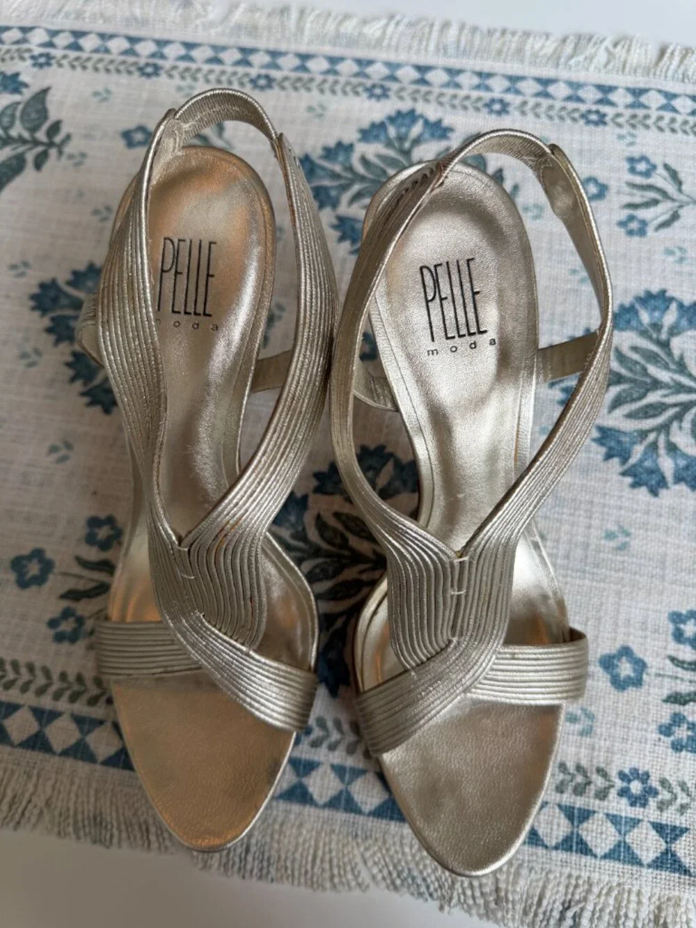 Pelle Moda Platform Heels | Metallic | Womens Size 9